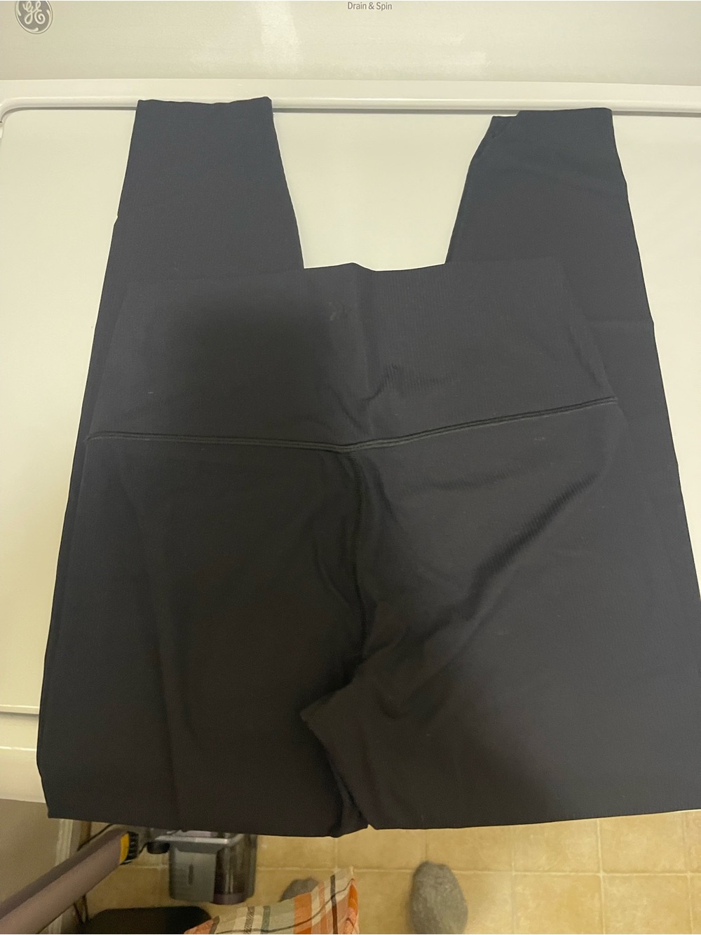 all in motion Black High-Rise Ribbed Leggings